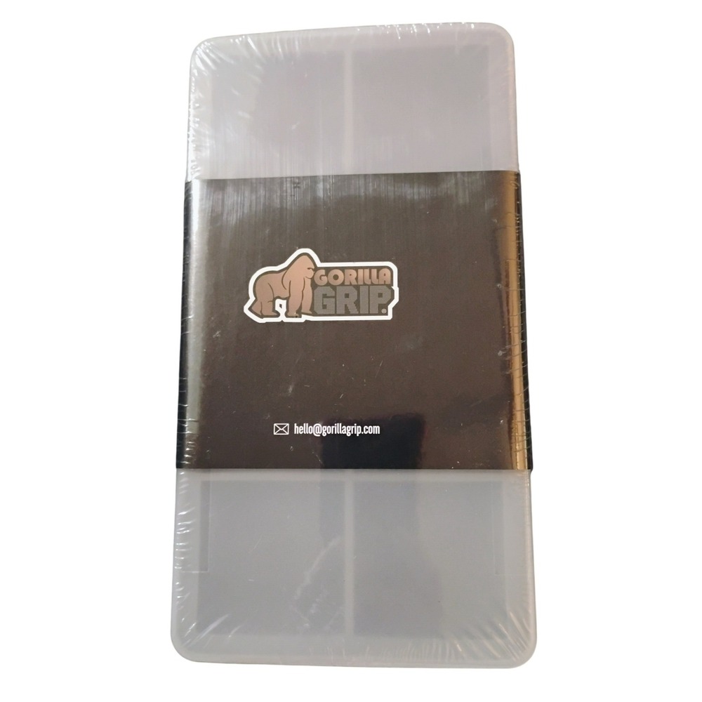 Gorilla Grip Large Ice Cube Mold Set Black & Red | XL Silicone Slow Melt Ice NEW